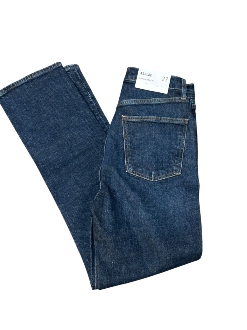 Agolde Women's Straight Leg Jeans in Dark Indigo